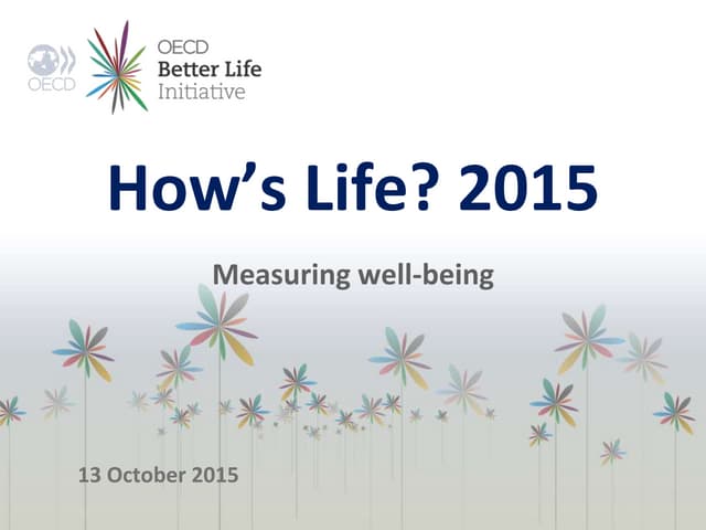 How's Life? 2015 - Key findings