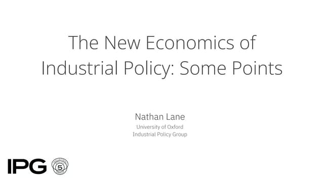 Pro-competitive Industrial Policy – LANE – June 2024 OECD discussion