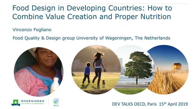 Food Design in Developing Countries: How to Combine Value Creation and Proper...