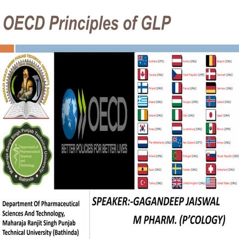 OECD principles of Good Laboratory Practice.