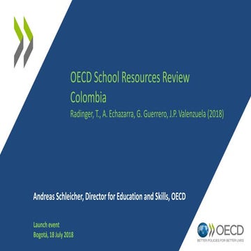 OECD School Resources Review Colombia 2018