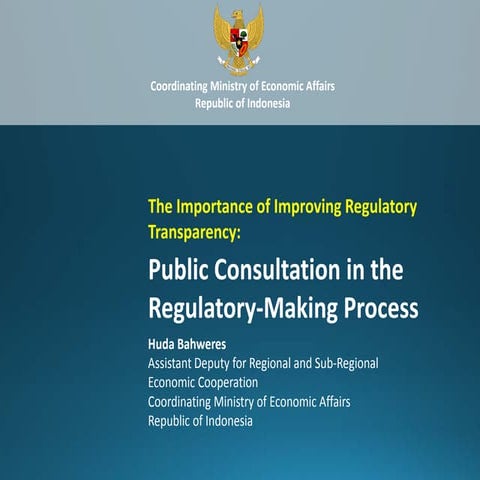 The Importance of Improving Regulatory Transparency: Public ...