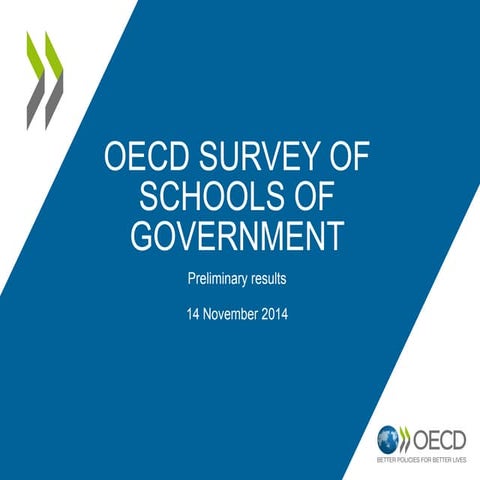 Presentation on "OECD Schools of Government Survey" made at the Meeting on Pr...