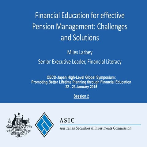 LARBEY Miles - 2015 Symposium on Financial Education in Tokyo
