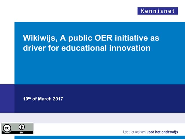 A public OER initiative as driver for educational innovation