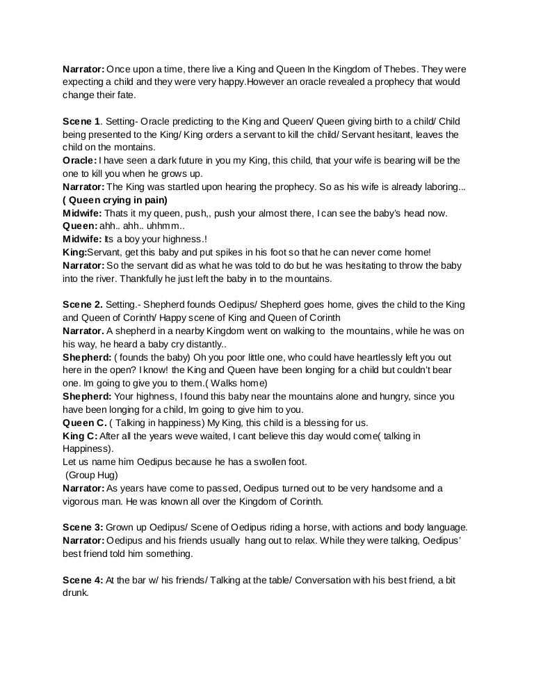 essay on oedipus the king