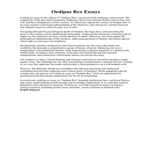 Oedipus Rex Essays.pdf