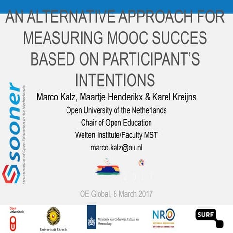 Towards a new model for measuring success in MOOCs: The role of participants’...