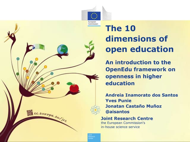 The 10 dimensions of open education