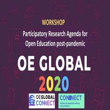 Participatory Research Agenda for Open Education post pandemic