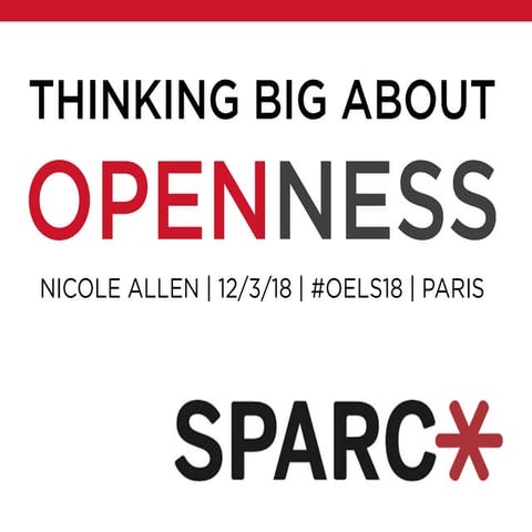#OELS18 | Thinking Bigger about Open
