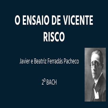 O ensaio de vicente risco