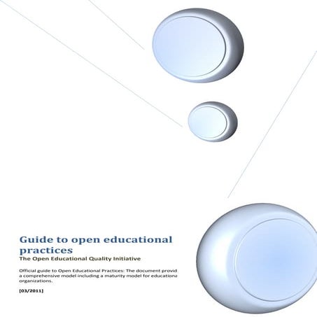 Guidelines on Open Educational Practices