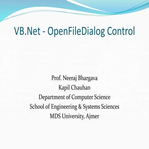 Oepnfiledialog