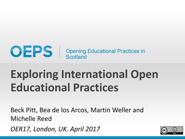 Exploring International Open Educational Practices 