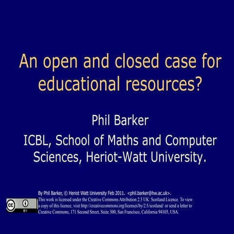 Case for OER