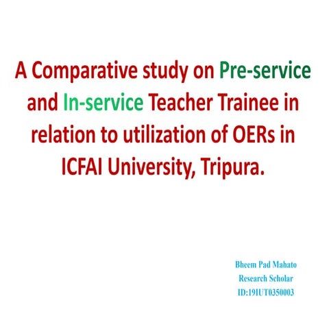 Utilization of Open Educational Resources 