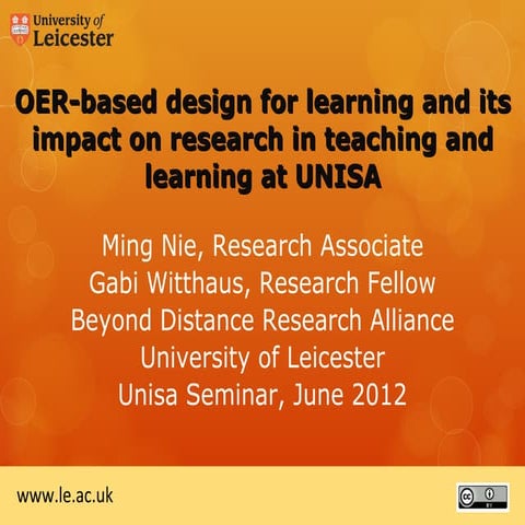 OER-based design 