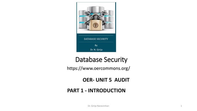 OER UNIT  5 Audit