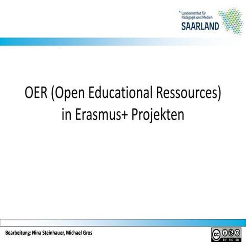 OER Vortrag mit Schwerpunkt IDeRBLog