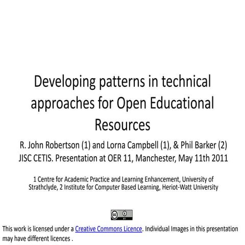 Oer11 developing tech patterns