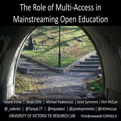 The Role of Multi-Access in Mainstreaming Open Education