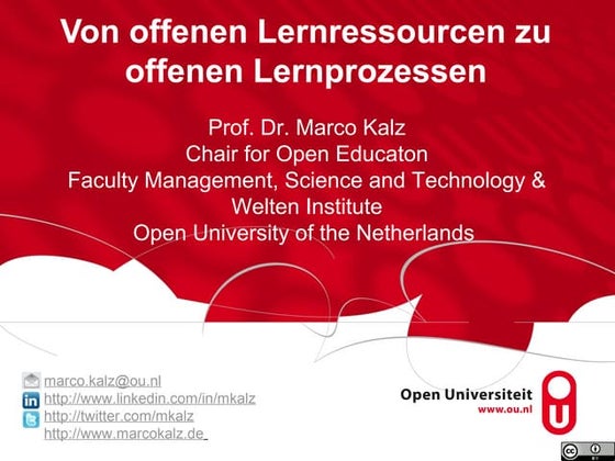 Von offenen Lernressourcen zu offenen Lernprozessen