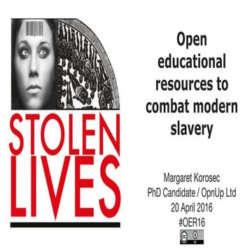 Stolen Lives: OER to combat modern slavery