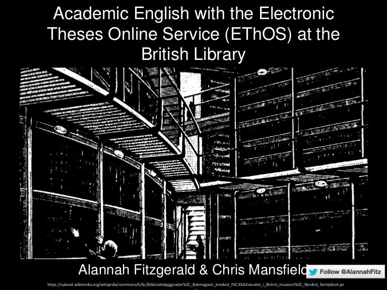 Phd thesis database ethos