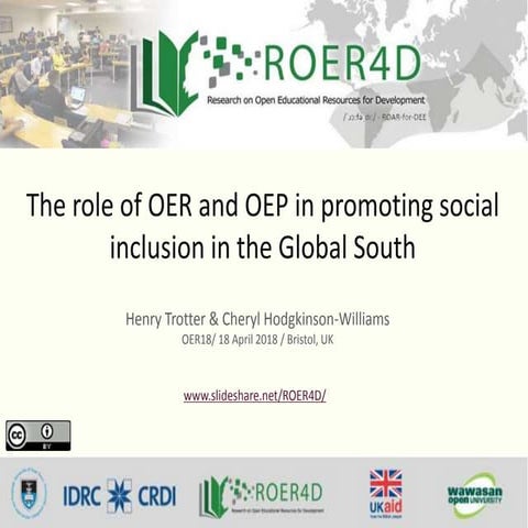 The role of OER and OEP in promoting social inclusion in the Global South