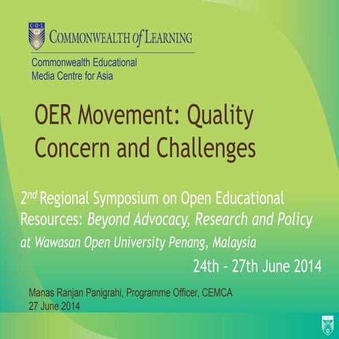 Oer 2nd symposium at penang manas