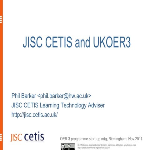 JISC CETIS and UKOER3