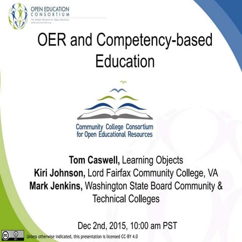 OER and Competency-based Education