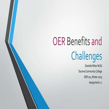 Oer benefits and challenges