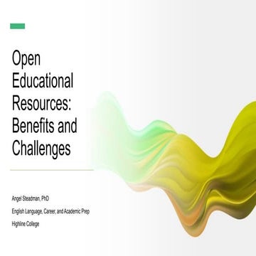 OER benefits and challenges
