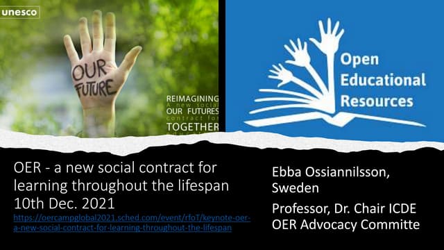 Oer camp 10dec2021_oer - a new social contract for learning throughout the li...
