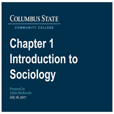 OER Chapter 1 - Introduction to Sociology | PPTX