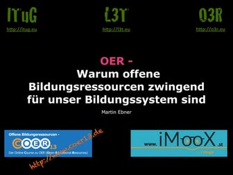 OER - Warum offenen Bildungsressourcen zwingend für unser Bildungssystem sind