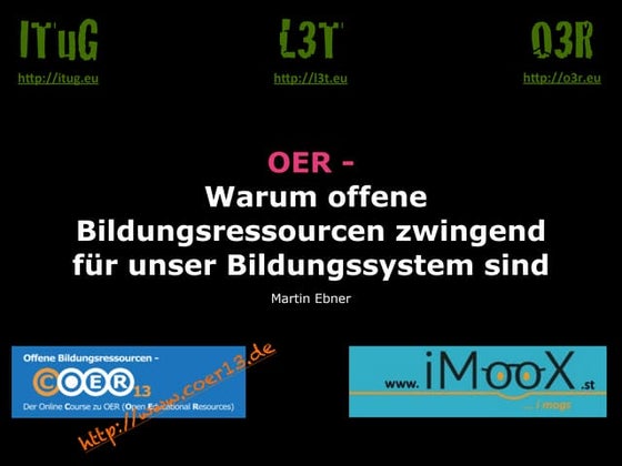 OER - Warum offenen Bildungsressourcen zwingend für unser Bildungssystem sind