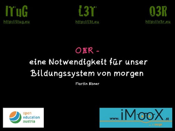 OER - eine Notwendigkeit für unser Bildungssystem von morgen