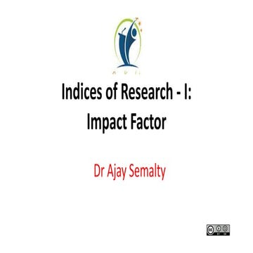 Impact Factor: An Index of Research Journal