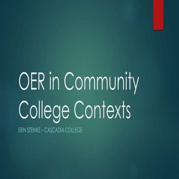OER in Context