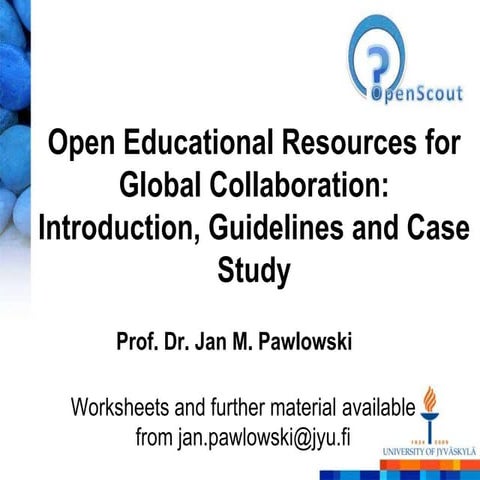 Open Educational Resources for Global Collaboration: Introduction, Guideline...