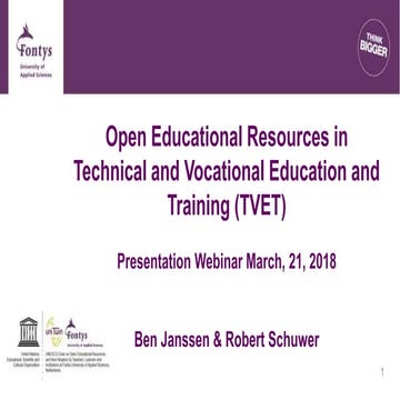 Open Educational Resources in Technical and Vocational Education and Training...