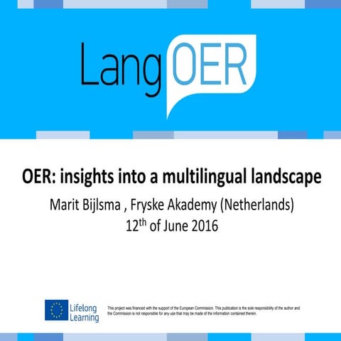 OER: insights into a multilingual landscape