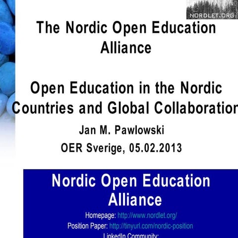 The Nordic Open Education Alliance: Global Collaborations through Open Educat...