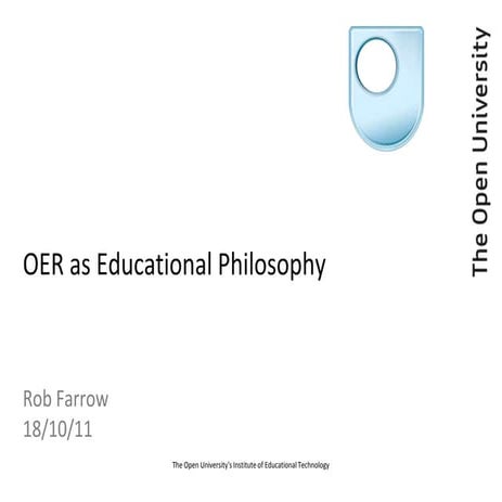 OER as Educational Philosophy