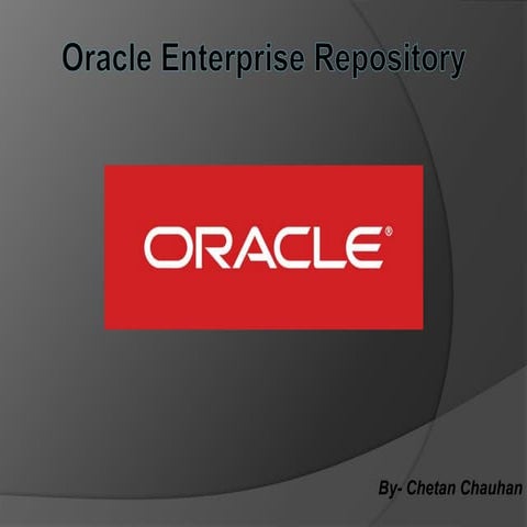 Oracle Enterprise Repository