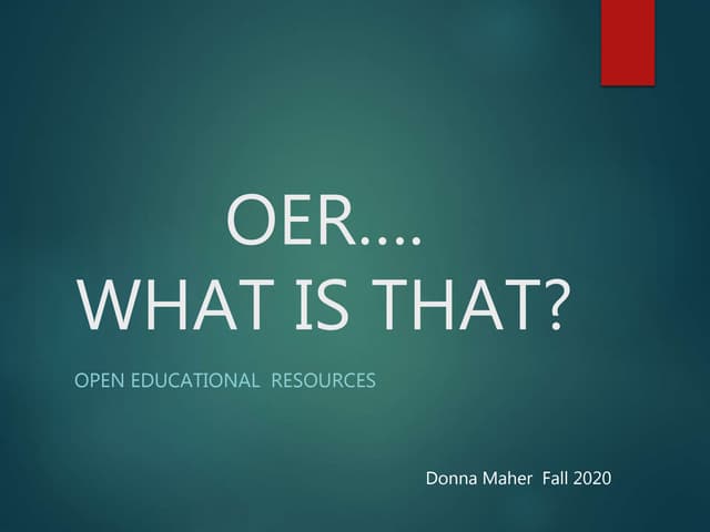 OER presentation