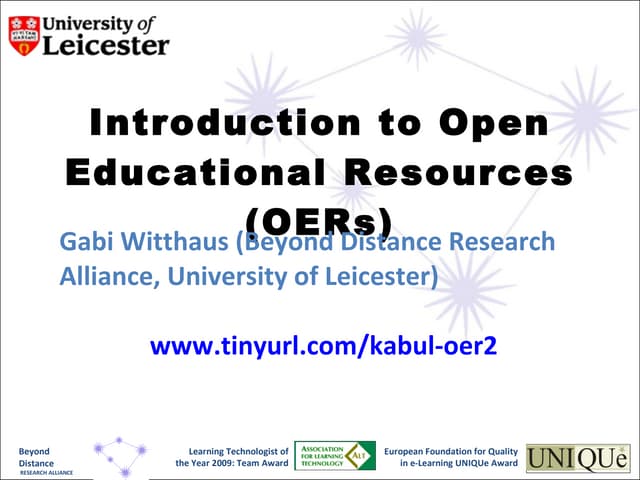 Kabul OER presentation 2